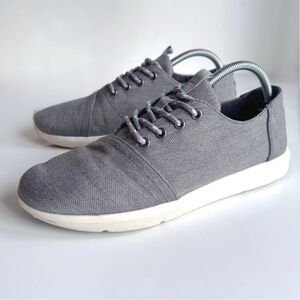 TOMS Men's Del Rey Sneakers in Grey Size 9.5